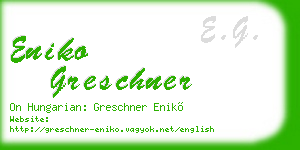 eniko greschner business card